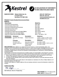 Thumbnail of document Data Sheet - 5200 Professional Environmental Meter